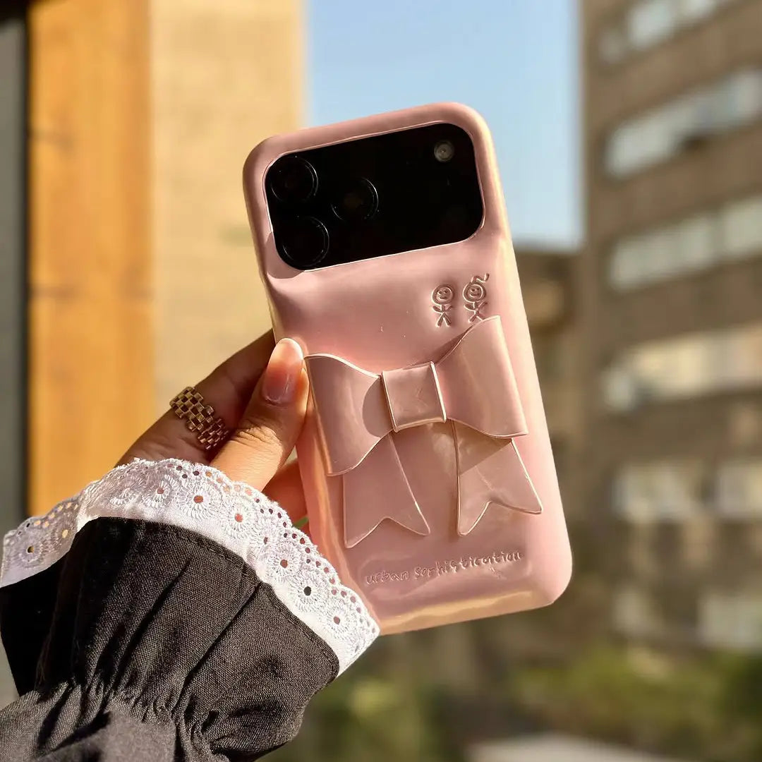 Rosy Ribbon Bow Case