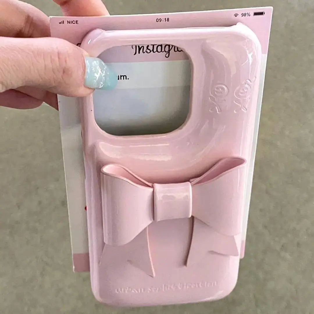 Rosy Ribbon Bow Case