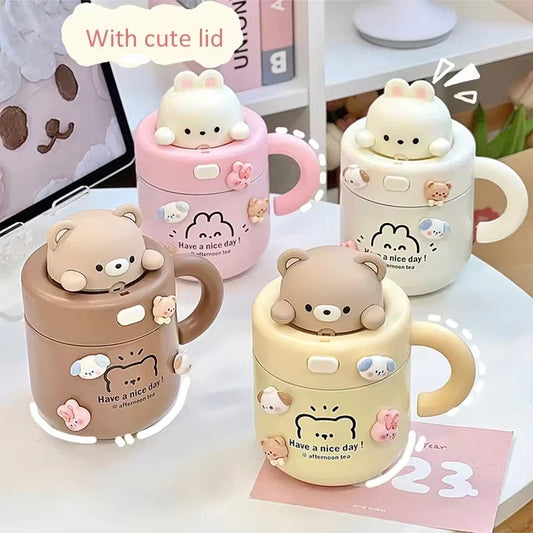 Kawaii Bear Coffee Thermal Cup