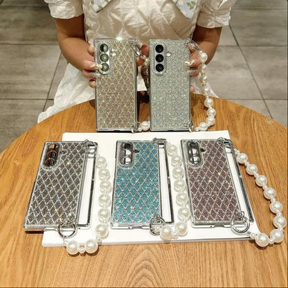Galaxy Z Fold Series Sparkle Pearl Statement Case