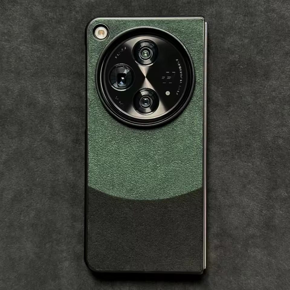 Modern Contrast Premium Leather Case - OnePlus Open