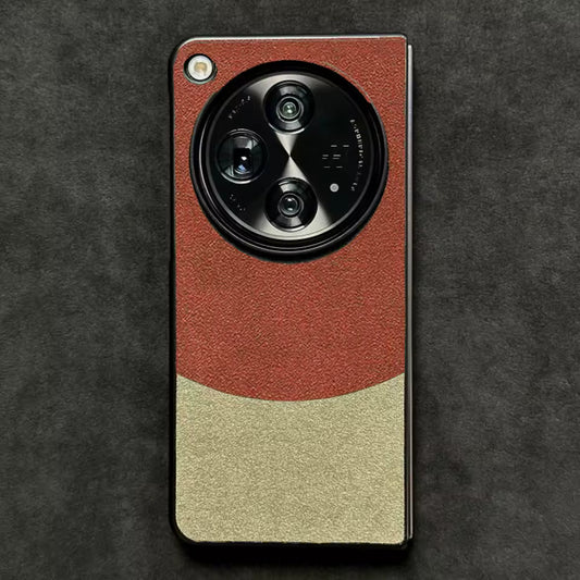 Modern Contrast Premium Leather Case - OnePlus Open