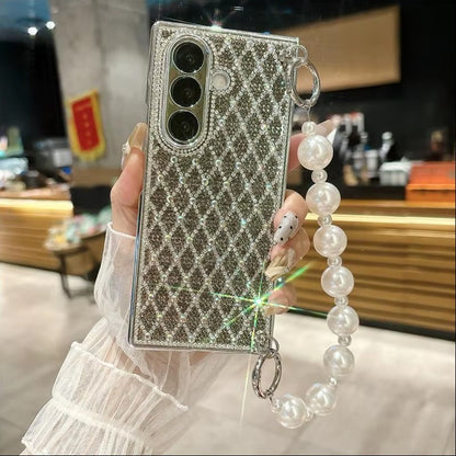 Galaxy Z Fold Series Sparkle Pearl Statement Case