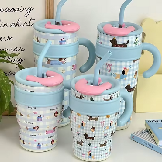 Azure Checkered Insulated Hydrator Tumbler