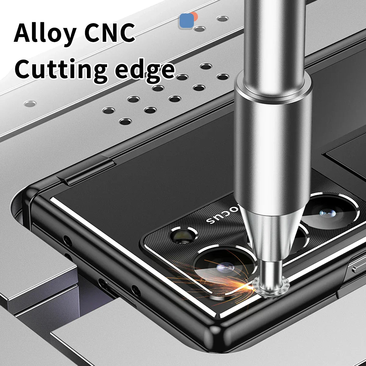 Galaxy Z Fold6 Ingenious Metal Kickstand Case with Pen Holder