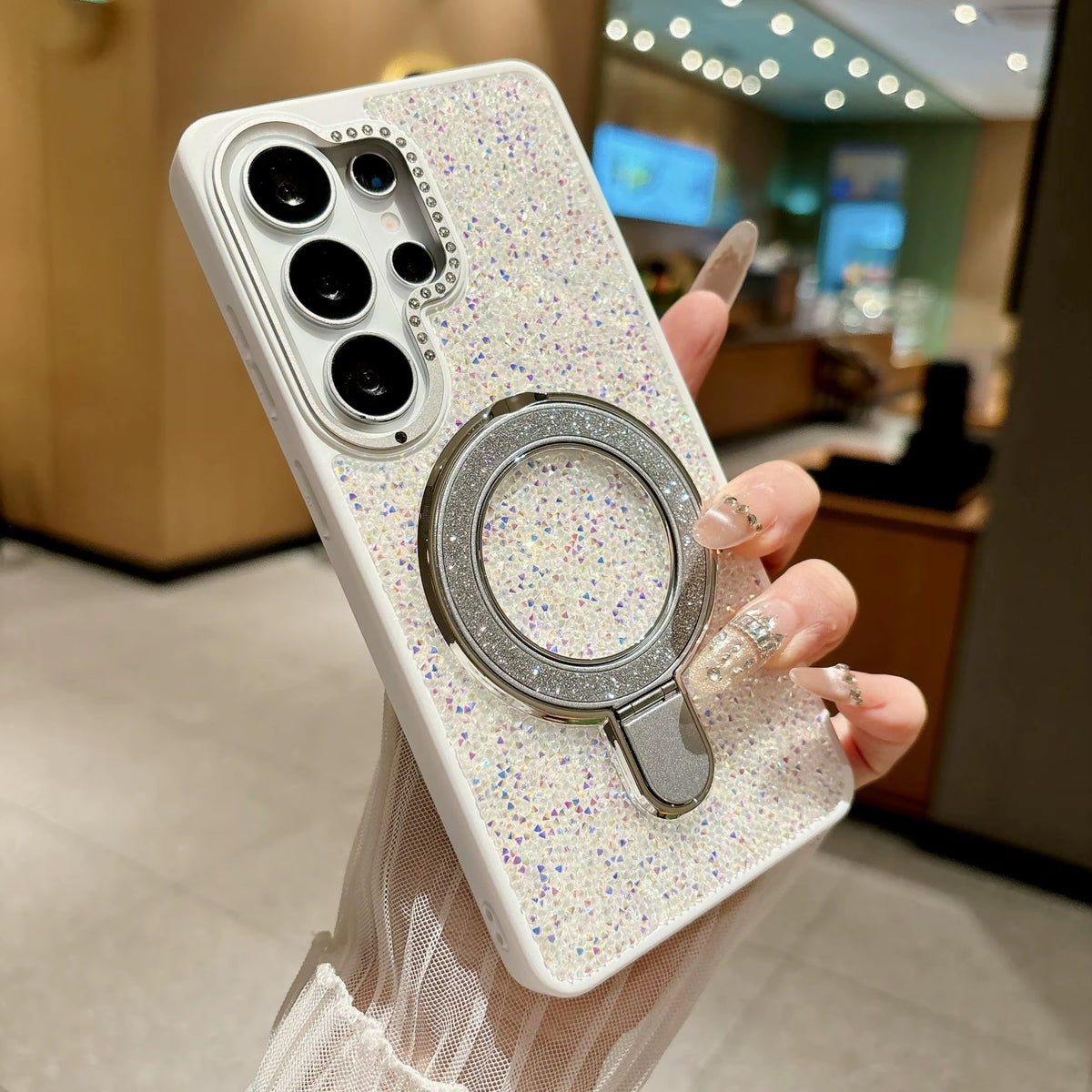Rhinestone Glam Magnetic Case