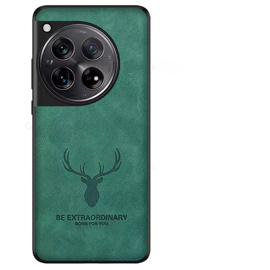 Animal-Themed Deer Head Leather Case - OnePlus