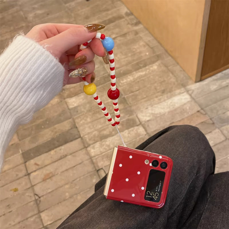 Polka Apple Charm Case - Samsung