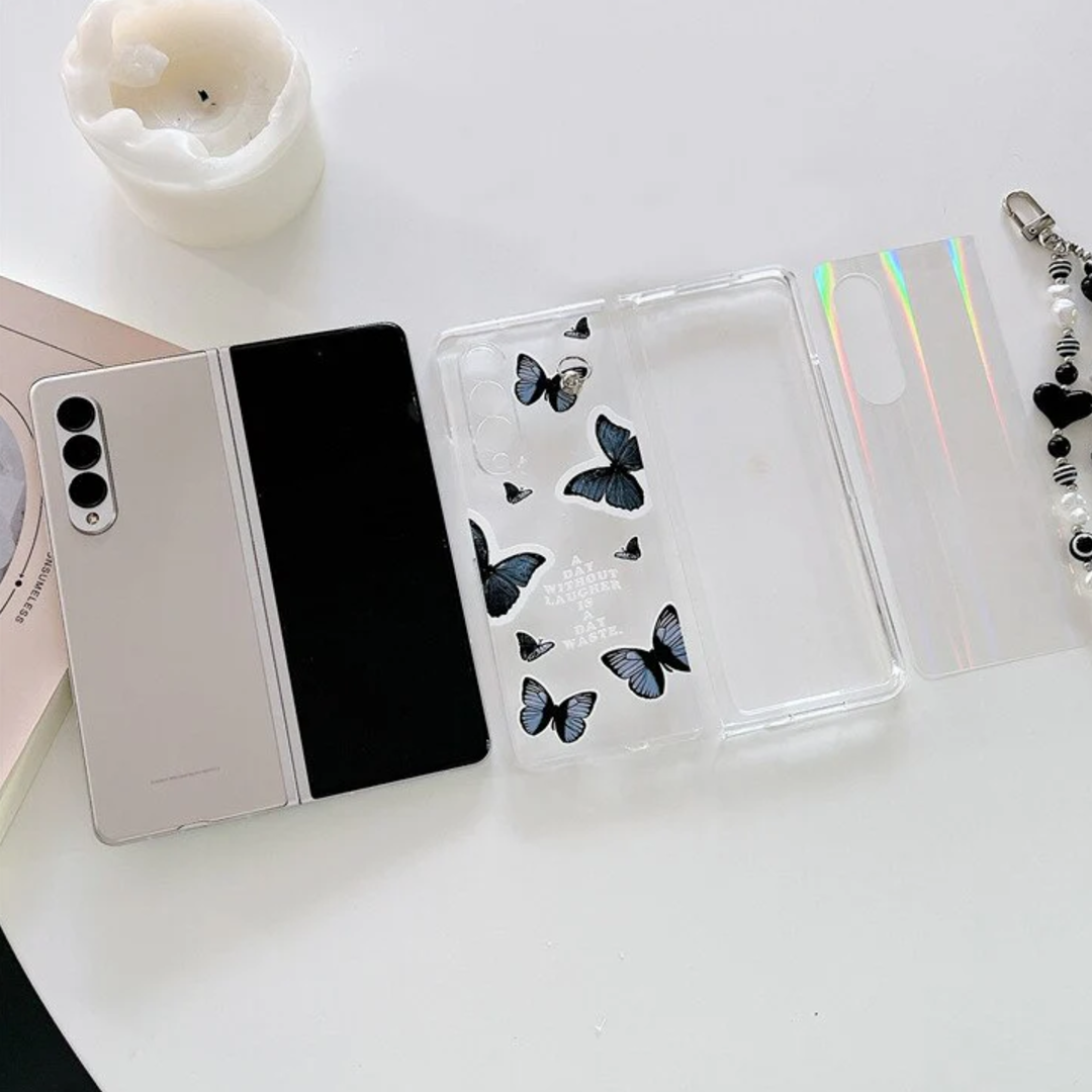Gradient Butterfly Charm Case -  Samsung