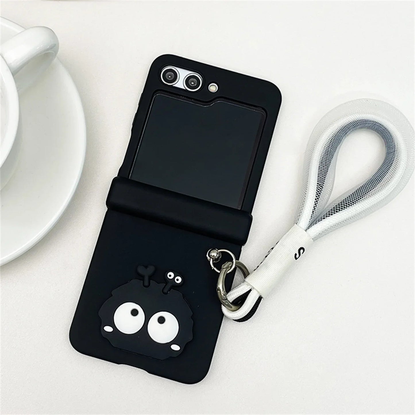 Quirky Eyes Flip Grip Phone Case - Samsung