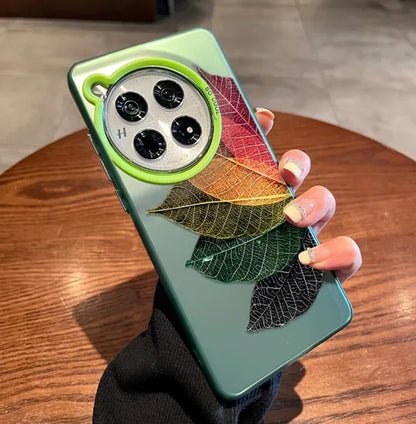 Elegant Leaf Cutout Frosted Case - OnePlus