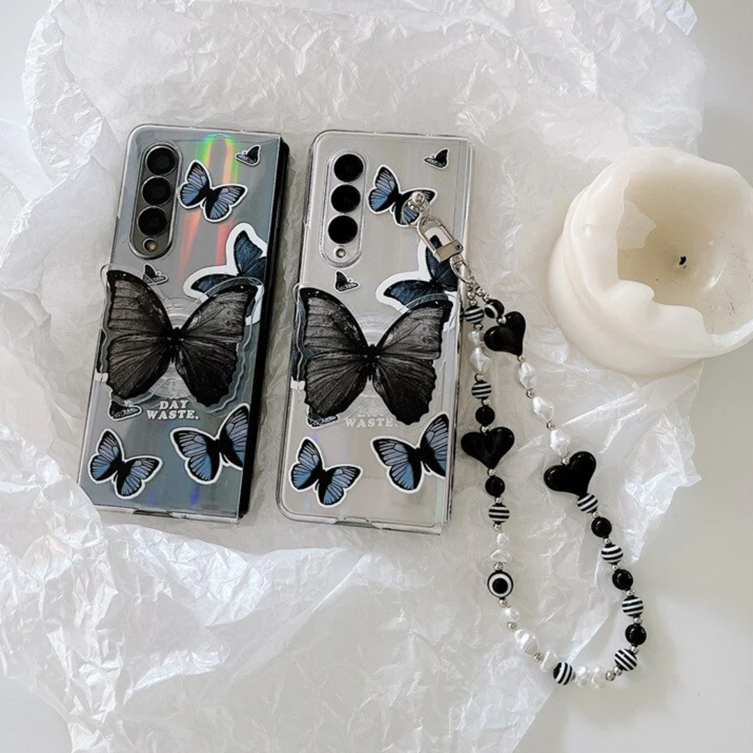 Gradient Butterfly Charm Case -  Samsung