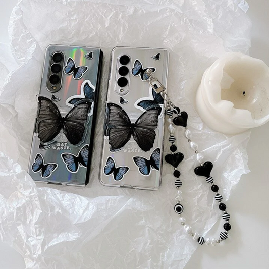 Gradient Butterfly Charm Case -  Samsung