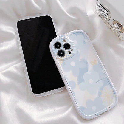 Chic Floral Dream Phone Case with Strap
