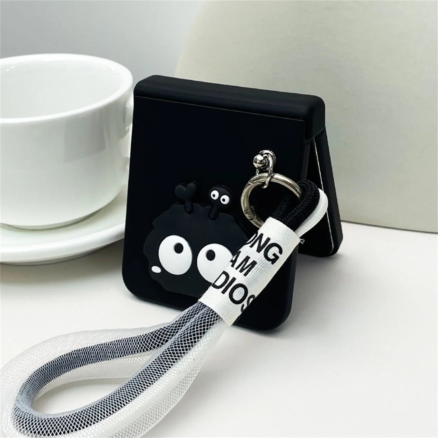 Quirky Eyes Flip Grip Phone Case - Samsung