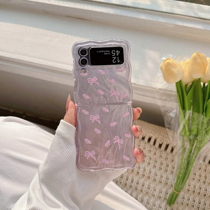 Pastel Bear Blossom Flip Case - Samsung