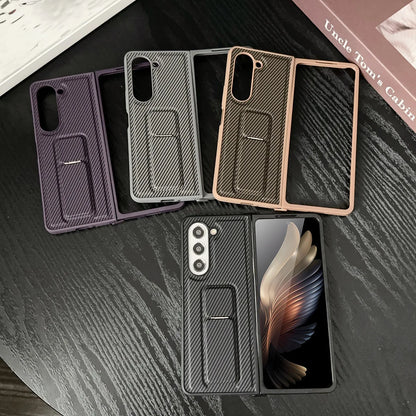 Galaxy Z Fold6 Rugged Carbon Fiber Bracket Case