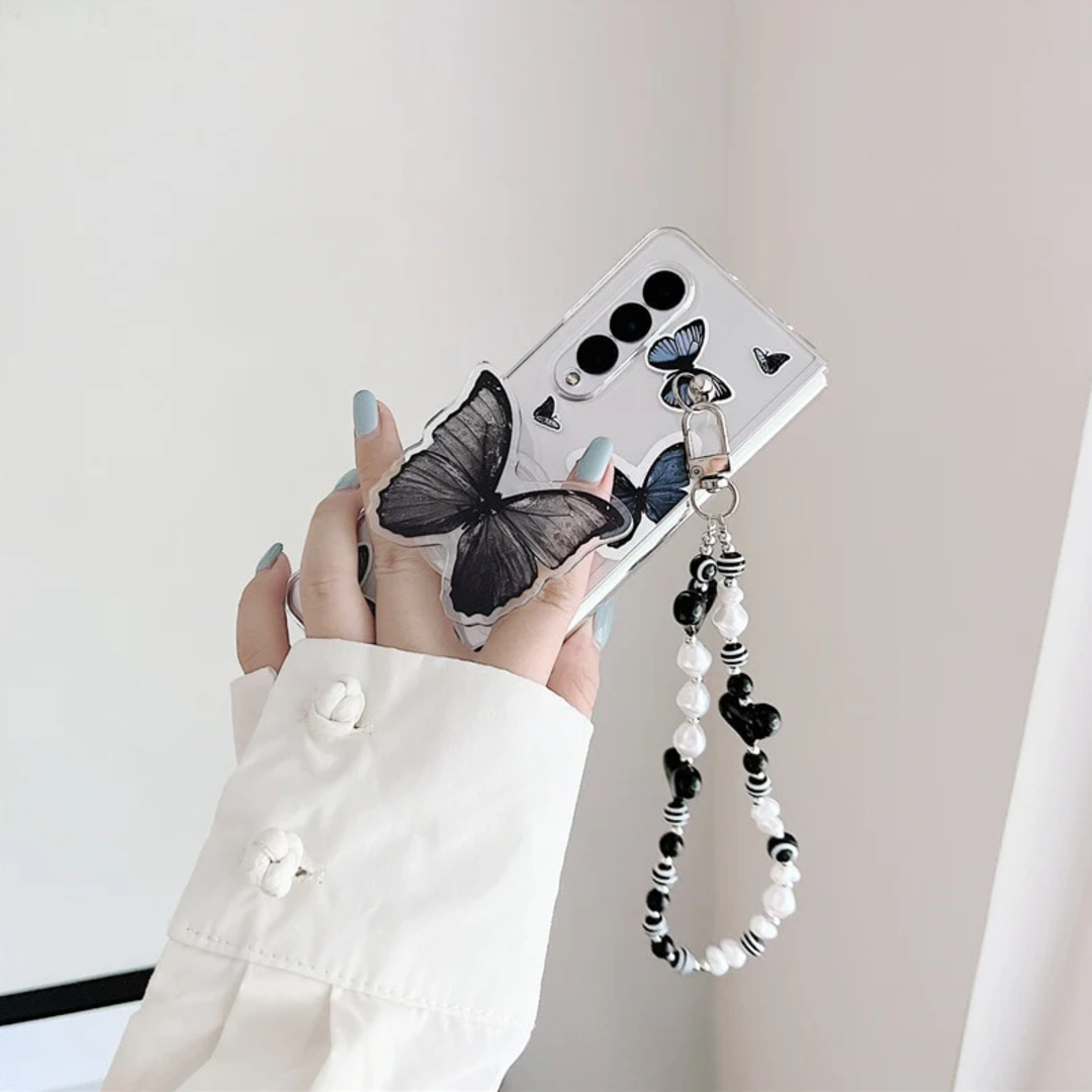 Gradient Butterfly Charm Case -  Samsung