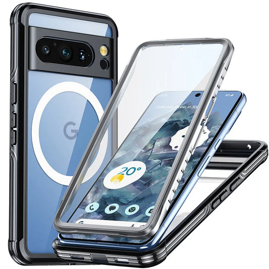 Google Pixel 10 Series Dual Shield Magnetic Glass Case