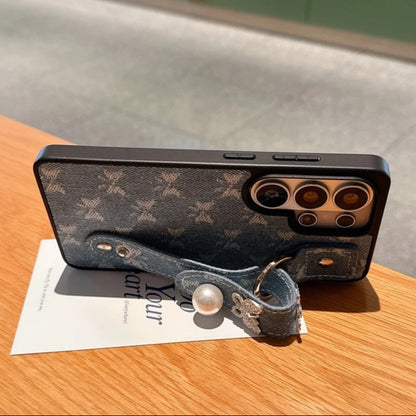 Denim Butterfly Strap Case