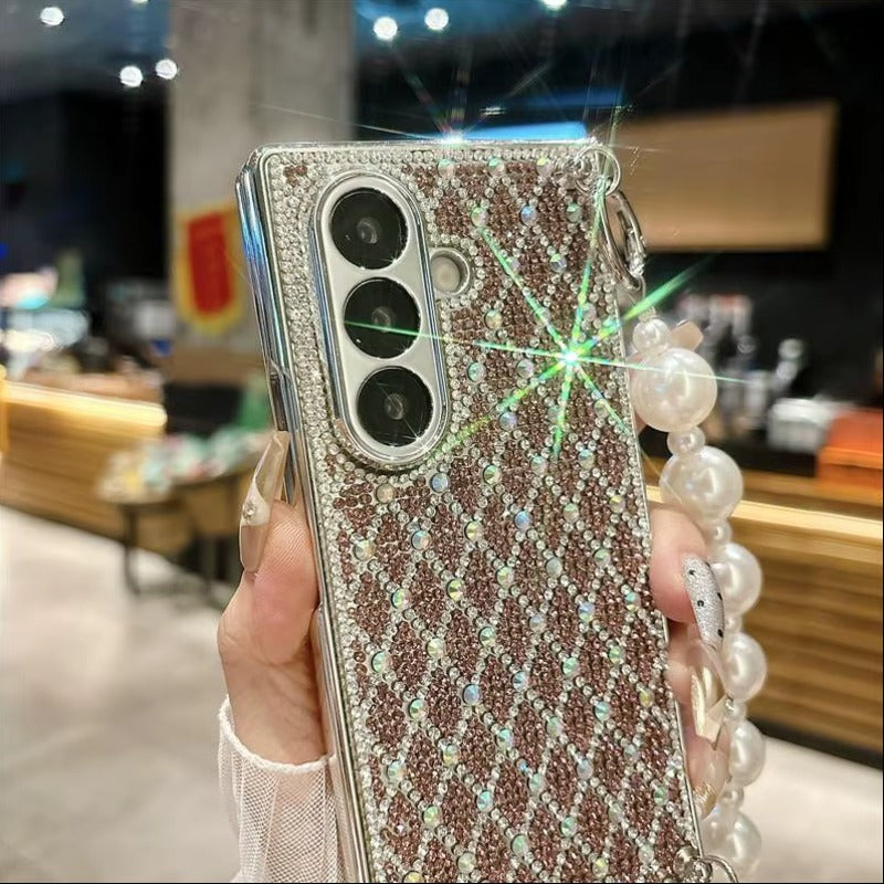Galaxy Z Fold Series Sparkle Pearl Statement Case