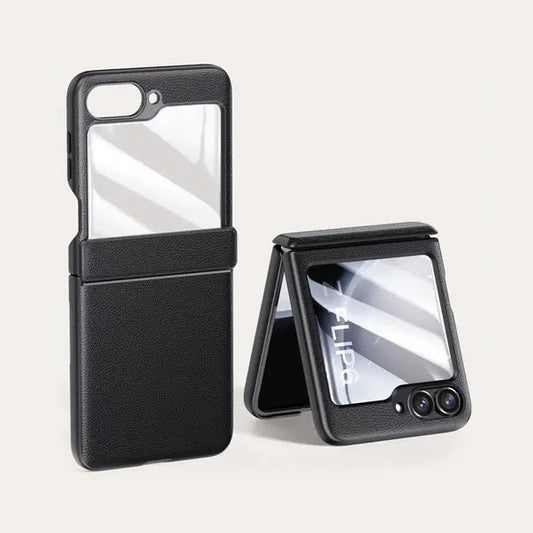 Galaxy Z Flip Series Refined Basics Luxe Leather Case