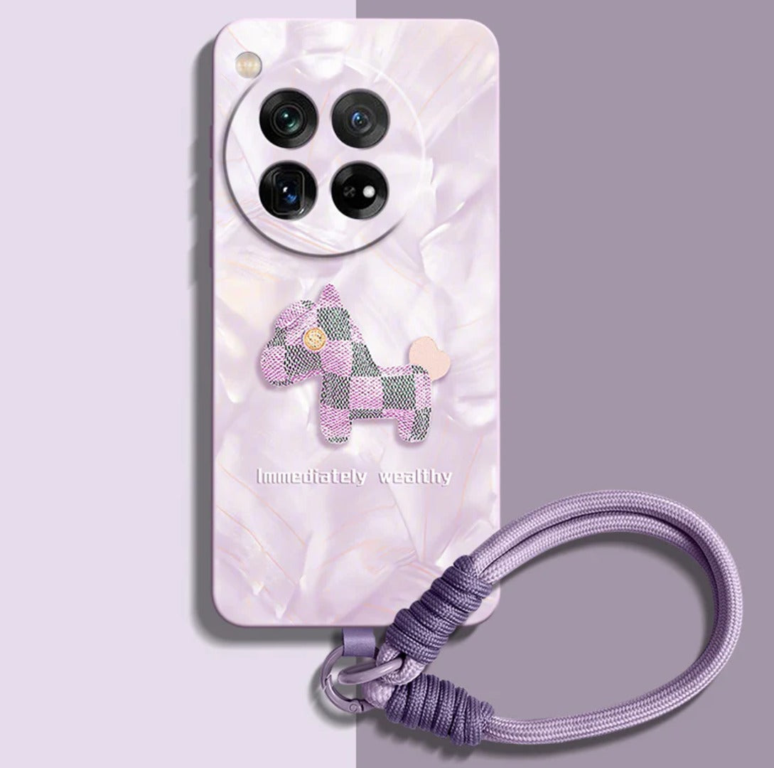 Liquid Silicone Case with  Wrist Strap Lanyard