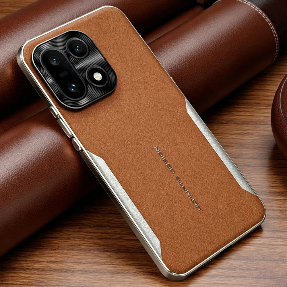 OnePlus 15 Series Vintage Executive Leather Armor Case