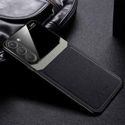 Aura Glass Lens Stitching Leather Case - Samsung