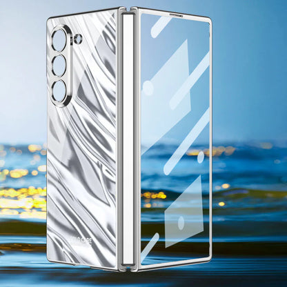 Galaxy Z Fold6 Electro Wave Pattern Shiny Case