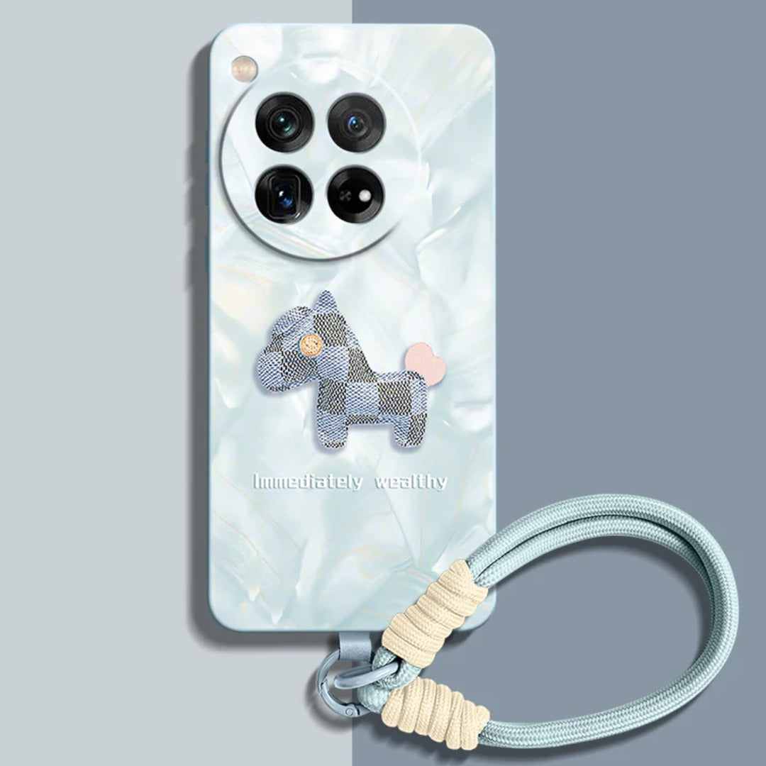 Liquid Silicone Case with  Wrist Strap Lanyard