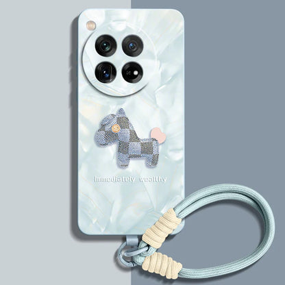 Liquid Silicone Case with  Wrist Strap Lanyard