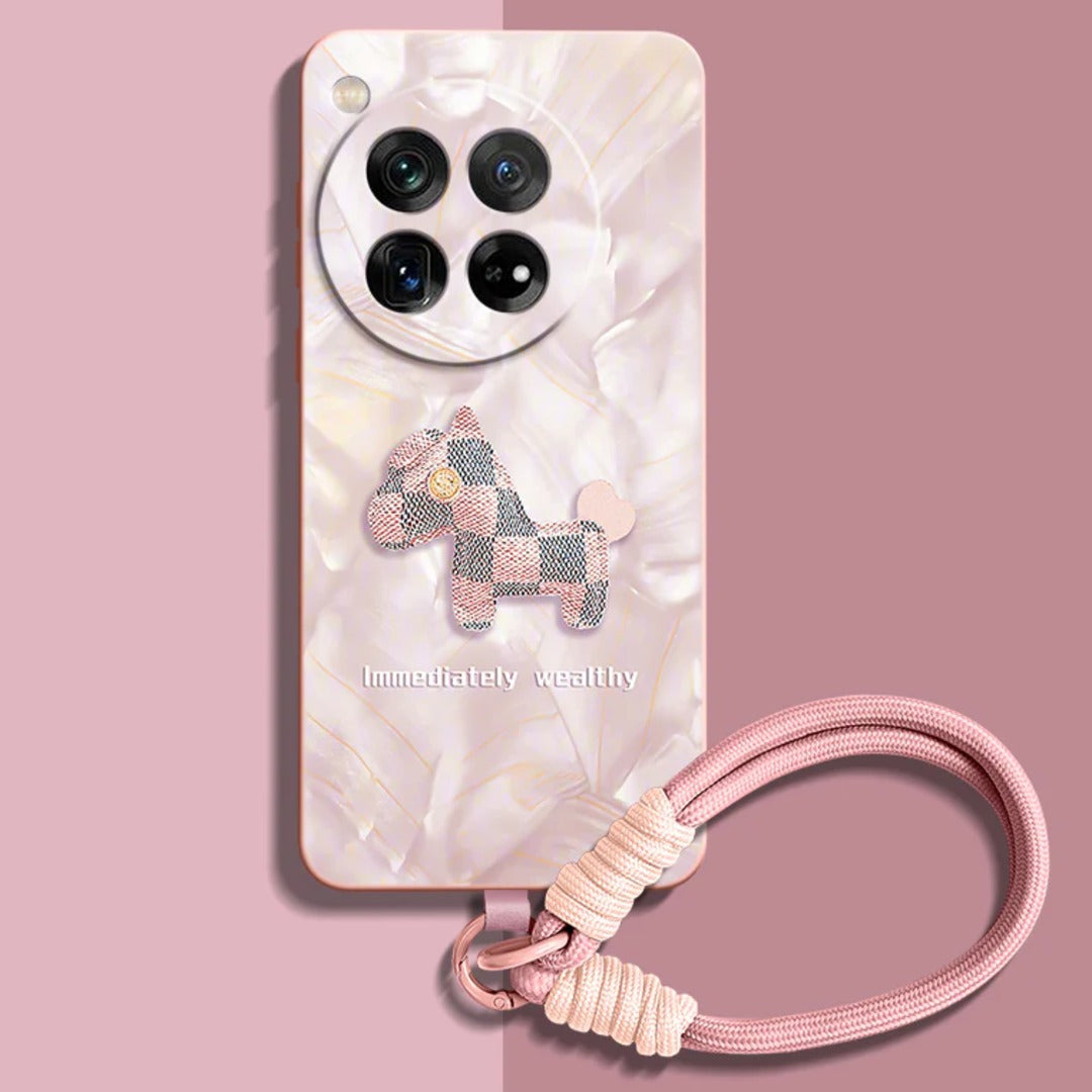 Liquid Silicone Case with  Wrist Strap Lanyard