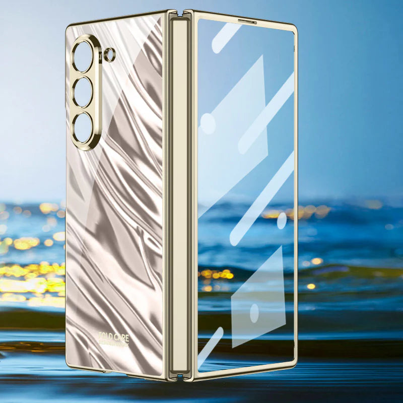Galaxy Z Fold6 Electro Wave Pattern Shiny Case