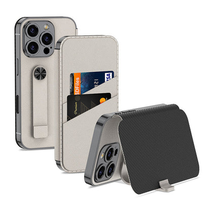 Elegance Rich Finish Flip Leather Case - iPhone