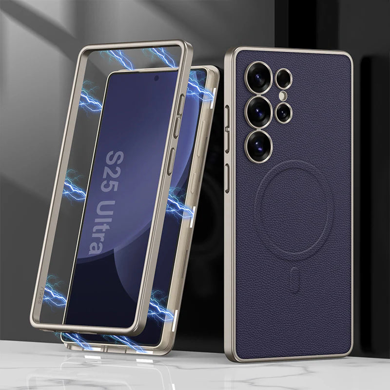 Skin Feel Leather Case -Samsung
