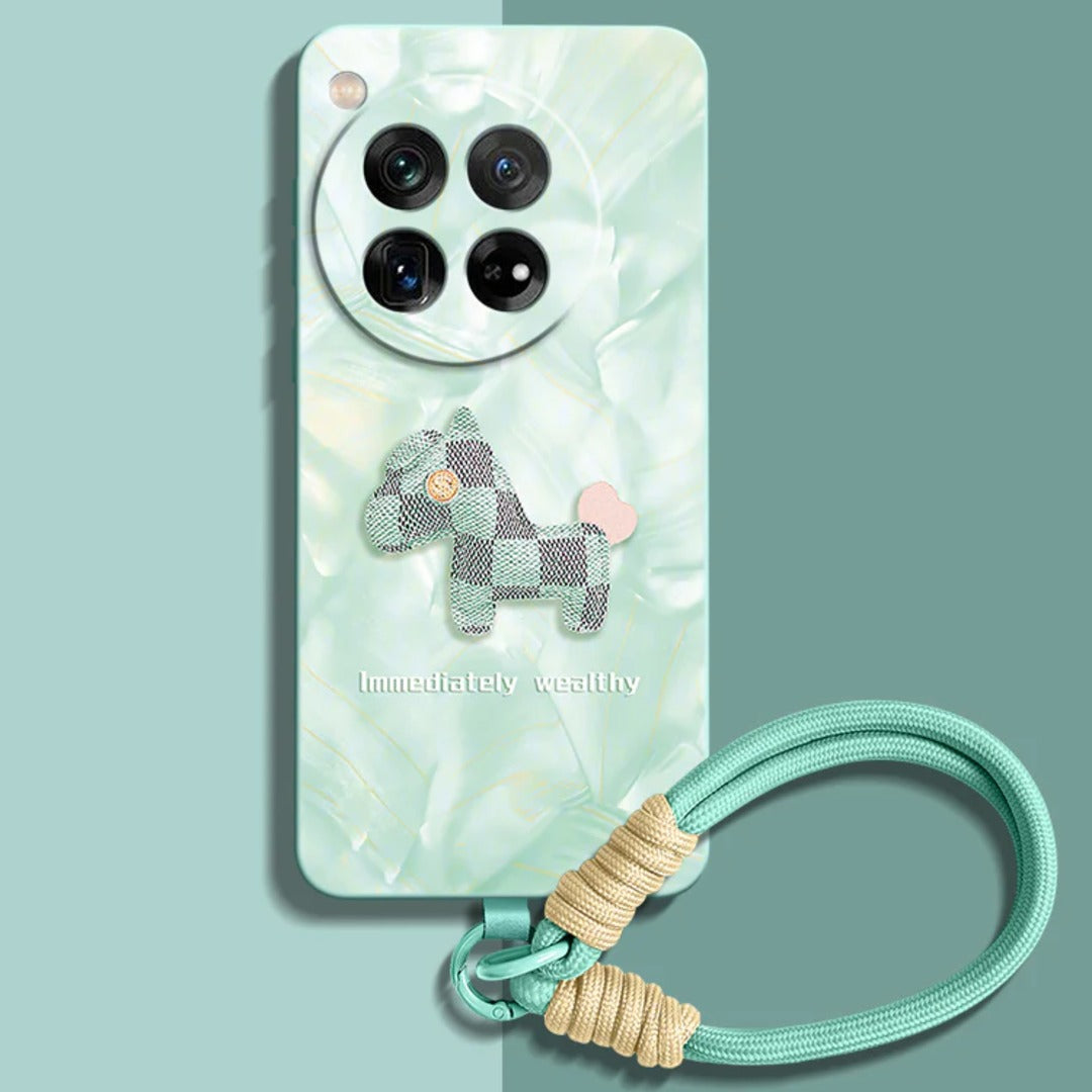 Liquid Silicone Case with  Wrist Strap Lanyard