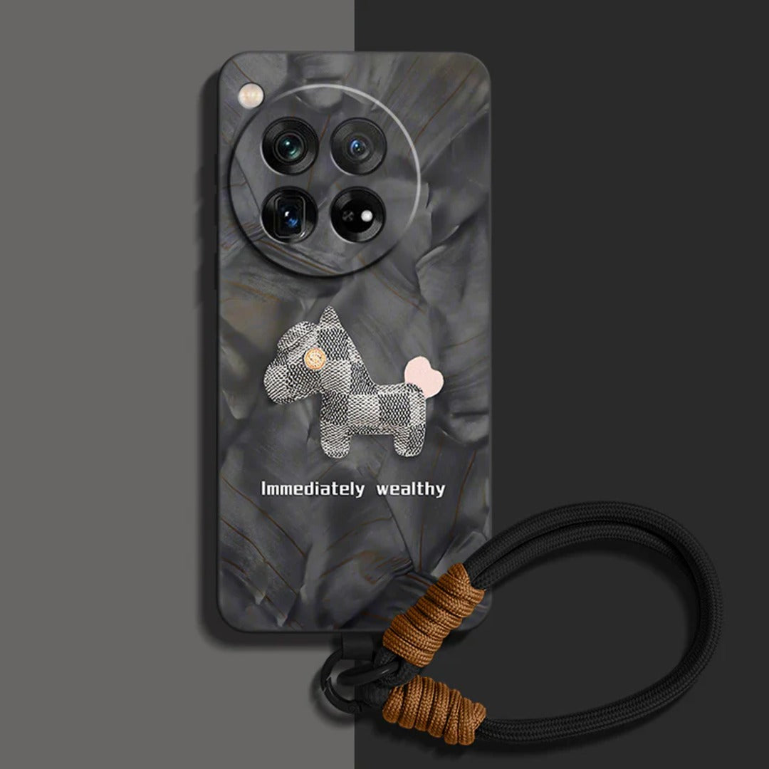 Liquid Silicone Case with  Wrist Strap Lanyard