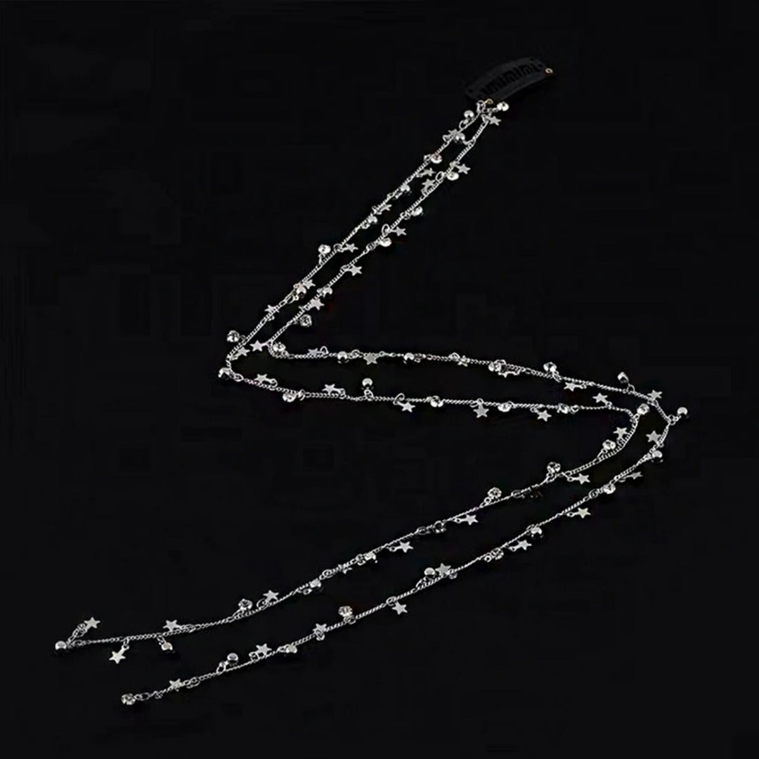 Rhinestone Tassel Chain Hair Clip