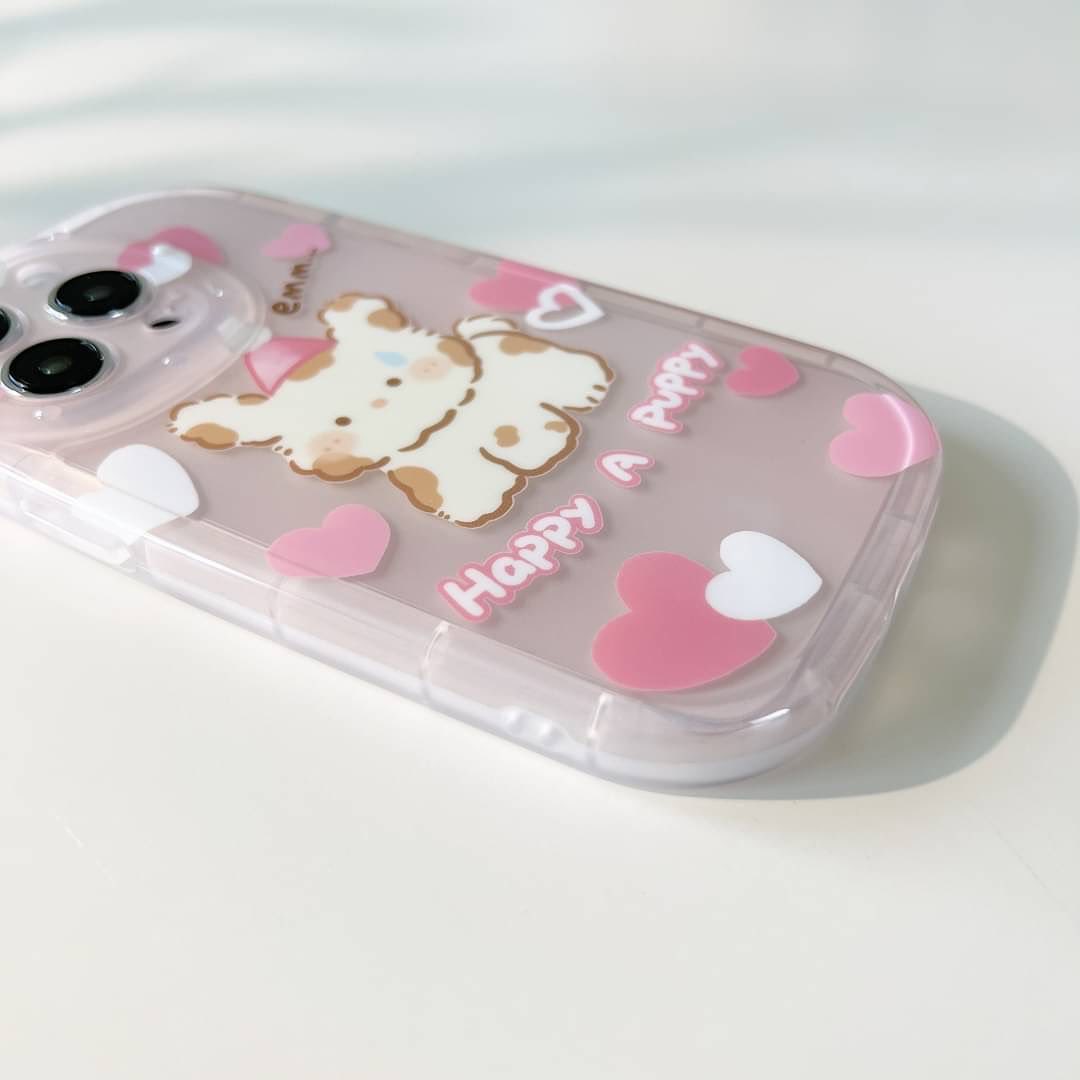 Adorable Dog & Hearts Case - iPhone