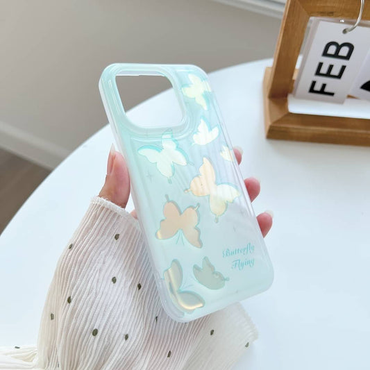Holo Green Butterfly Haven Case - iPhone
