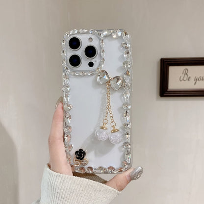 Glamorous Hanging Charm Rhinestone Case