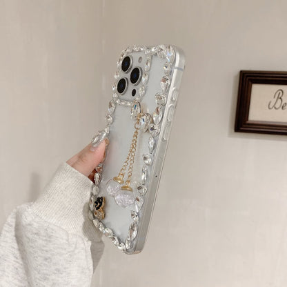 Glamorous Hanging Charm Rhinestone Case