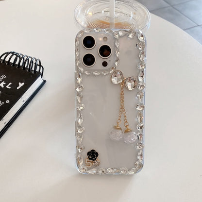 Glamorous Hanging Charm Rhinestone Case