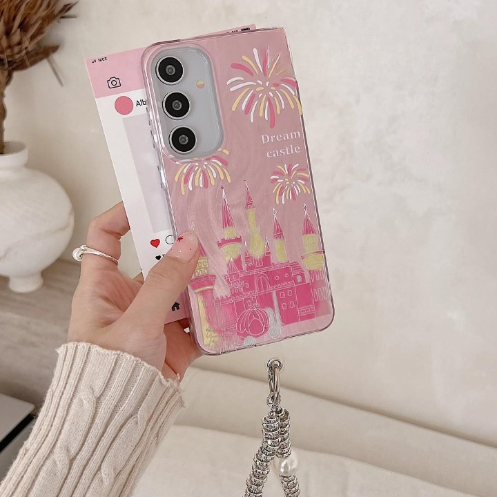 Charming Kawaii Castle Case with Charm - Samsung