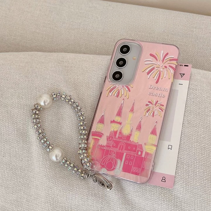Charming Kawaii Castle Case with Charm - Samsung