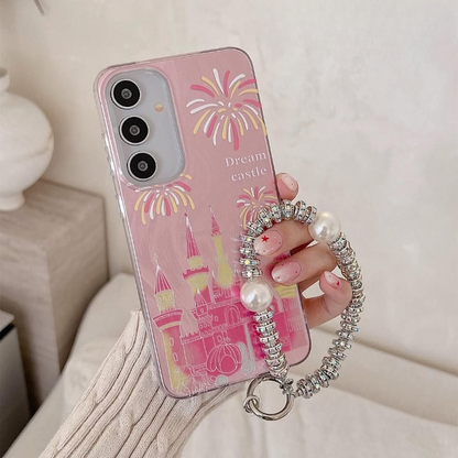 Charming Kawaii Castle Case with Charm - Samsung