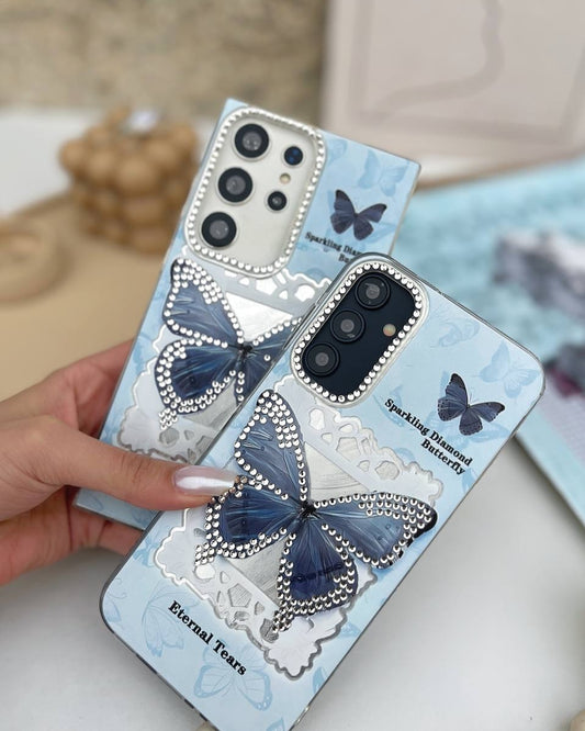 Blue Flutter Crystal Case - Samsung