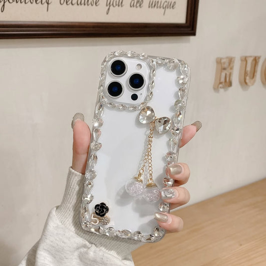 Glamorous Hanging Charm Rhinestone Case
