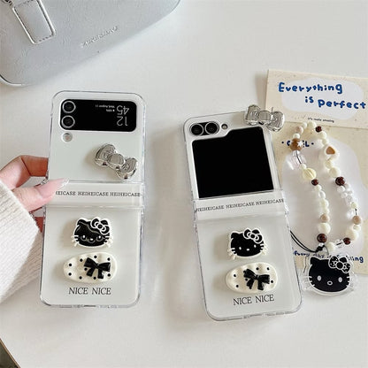 Feline Bow Delight Case - Samsung